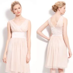 NWT - Donna Morgan - Satin & Pleated Chiffon Dress
